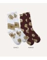 Calcetines de Navidad Galleta de Jengibre Ideal para Regalo