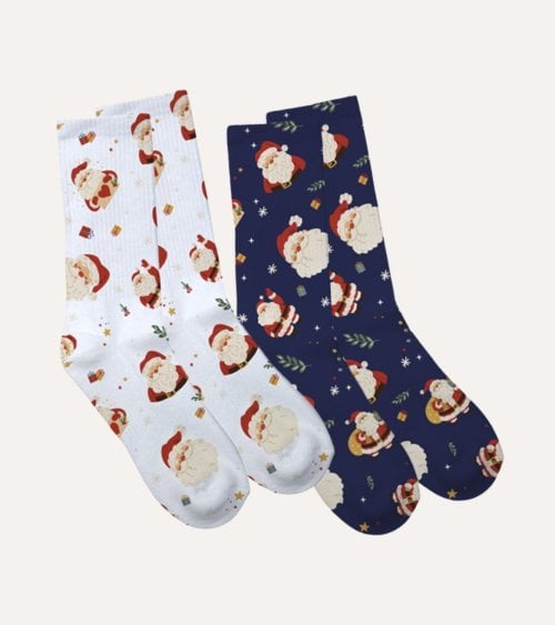 Calcetines de Navidad Papá Noel Ideal para Regalo