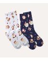 Calcetines de Navidad Papá Noel Ideal para Regalo