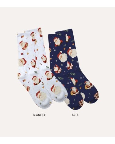 Calcetines de Navidad Papá Noel Ideal para Regalo