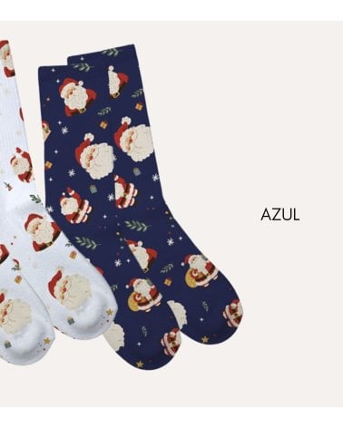 Calcetines de Navidad Papá Noel Ideal para Regalo
