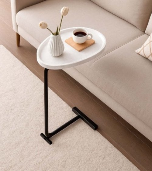 Mesa Auxiliar Nela de Madera y Hierro