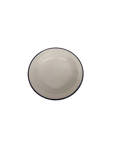 Plato de Acero Esmaltado Blanco