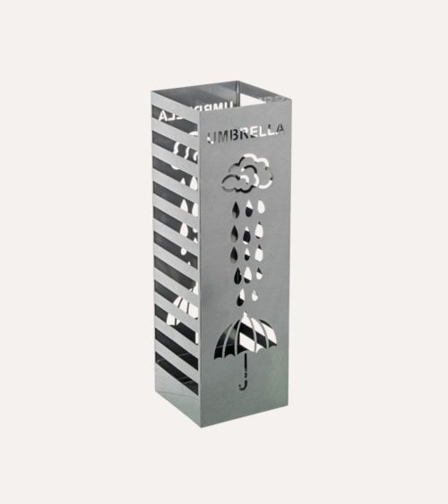 Paragüero Cuadrado de Lluvia de Metal