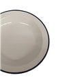 Plato de Acero Esmaltado Blanco