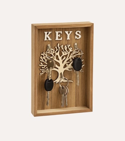 Cuelga Llaves Árbol de Llaves de Madera