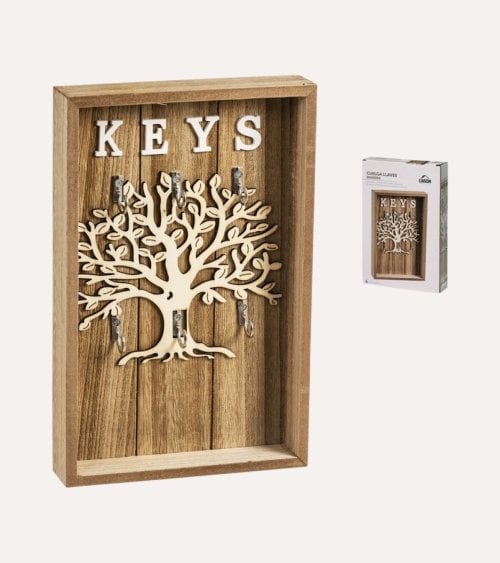 Cuelga Llaves Árbol de Llaves de Madera