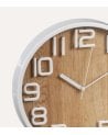 Reloj de Pared Números en Relieve de Madera y Plástico