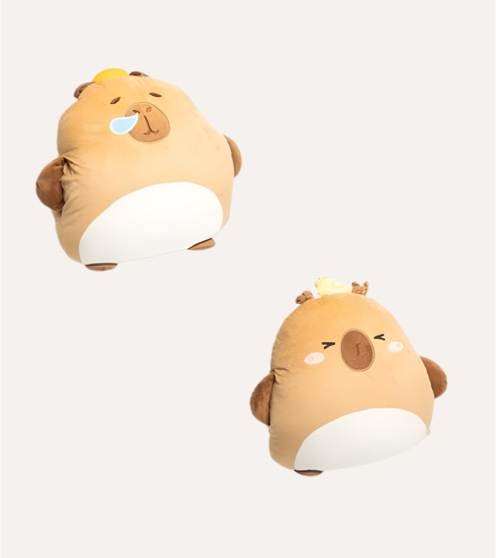 Manta Plaid Infantil con Cojín Calientamanos de Capibara