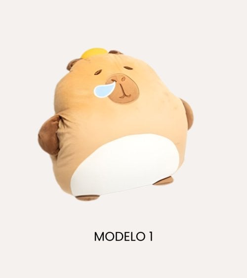 Manta Plaid Infantil con Cojín Calientamanos de Capibara