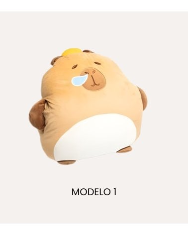 Manta Plaid Infantil con Cojín Calientamanos de Capibara