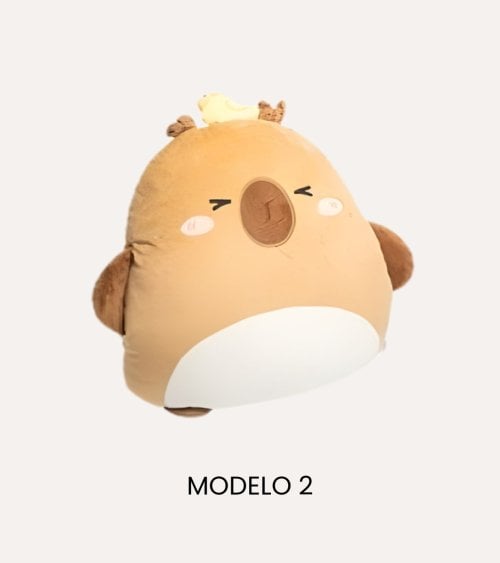 Manta Plaid Infantil con Cojín Calientamanos de Capibara