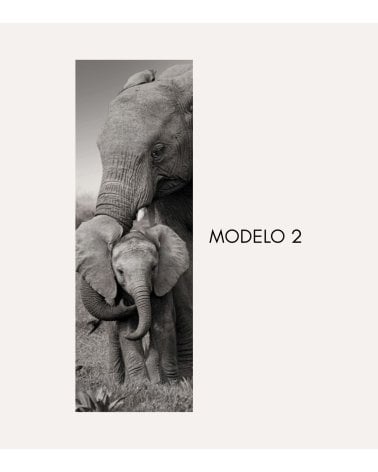 Cuadro Lienzo Alto Elefante de Madera