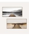 Cuadro Lienzo Muelle Horizontal de Madera