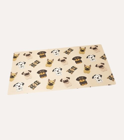 Alfombra Antideslizande de Perros de Plástico