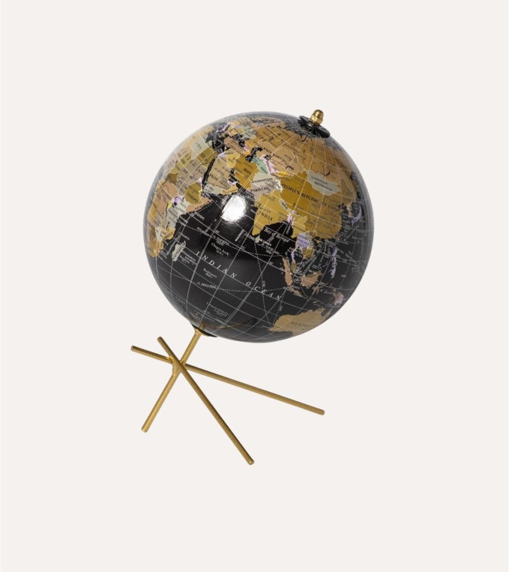 Globo Terraqueo Decorativo con Soporte de Palillos