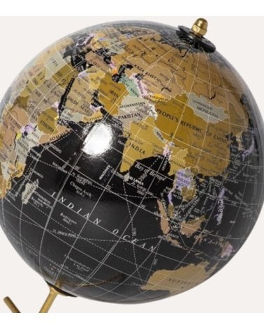 Globo Terraqueo Decorativo con Soporte de Palillos