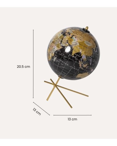 Globo Terraqueo Decorativo con Soporte de Palillos