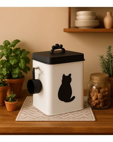 Caja Organizadora de Comida para Gatos
