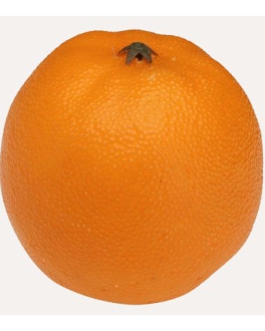 Naranja Decorativa Realista de Hierro y Plástico