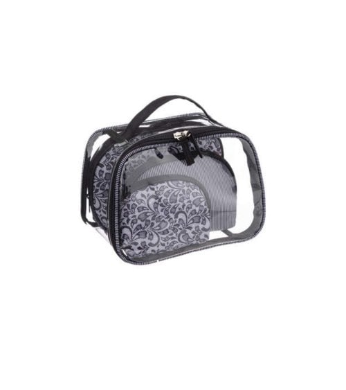 Set de 4 Neceseres de Viaje de Plástico y Poliéster con Estampados-2