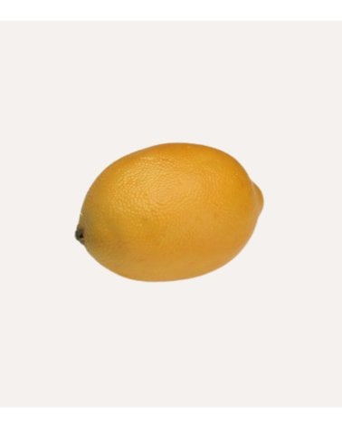 Limón Decorativo Realista de Hierro y Plástico