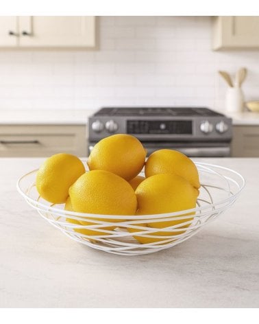Limón Decorativo Realista de Hierro y Plástico