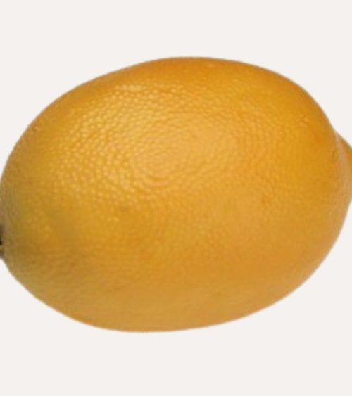 Limón Decorativo Realista de Hierro y Plástico
