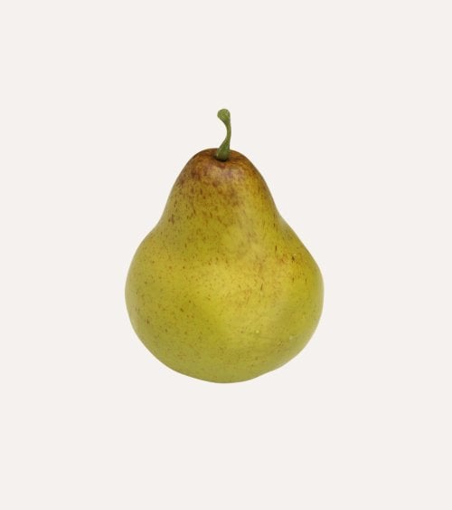 Pera Decorativa Realista de Hierro y Plástico