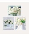 Cuadro Impreso Rosas Blancas de Lienzo
