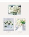 Cuadro Impreso Rosas Blancas de Lienzo