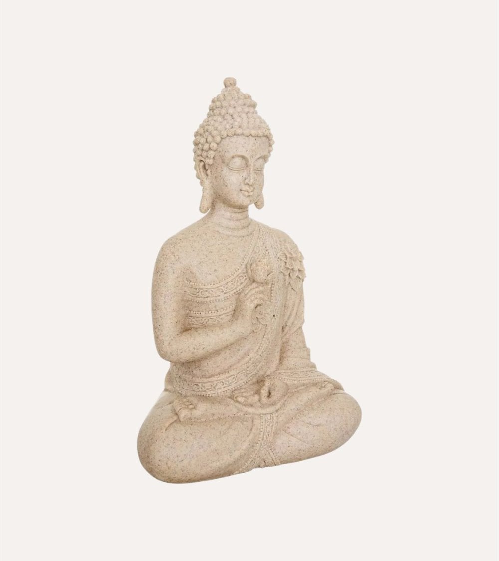 Figura Decorativa Buda Meditando de Poliresina
