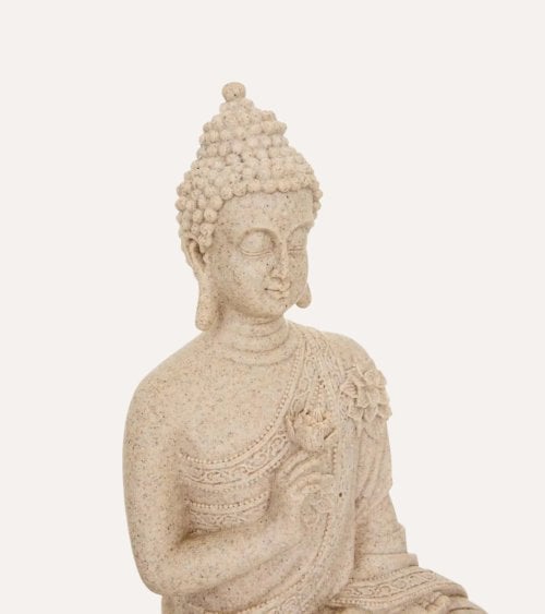 Figura Decorativa Buda Meditando de Poliresina