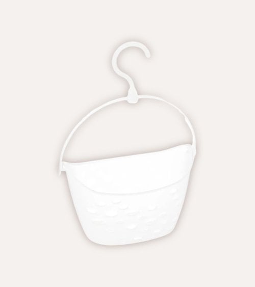 Set de 24 Pinzas para Ropa con Cesta para Colgar