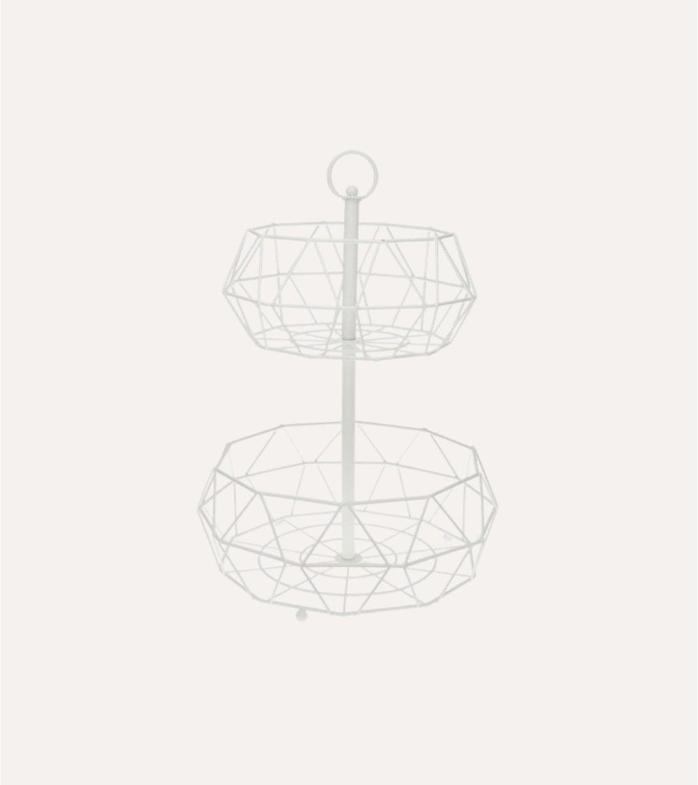 Frutero Redondo de 2 Alturas de Acero