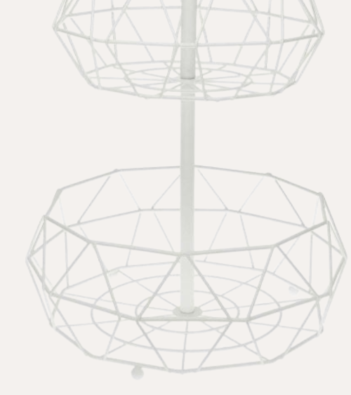 Frutero Redondo de 2 Alturas de Acero