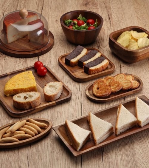 Bol Wood de Madera de Acacia