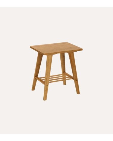 Mesa de Cafe Auxiliar con Balda Ural de Bambú