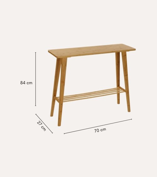Consola con Balda Ural de Bambú