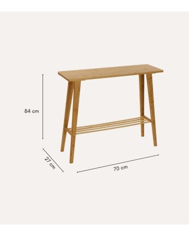 Consola con Balda Ural de Bambú