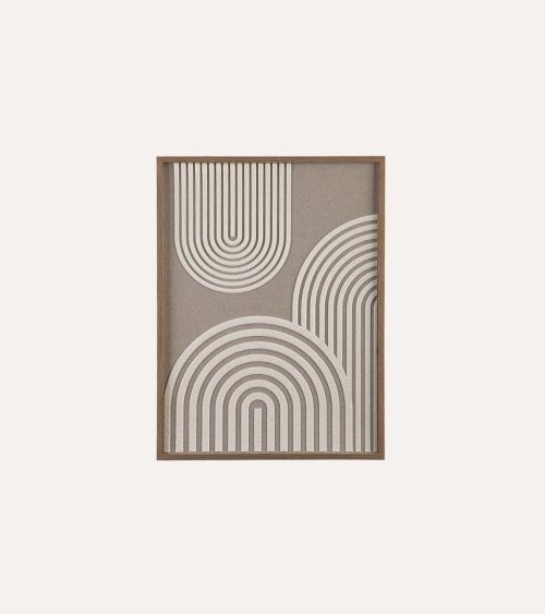 Cuadro Lienzo Abstracto de Campo Arado