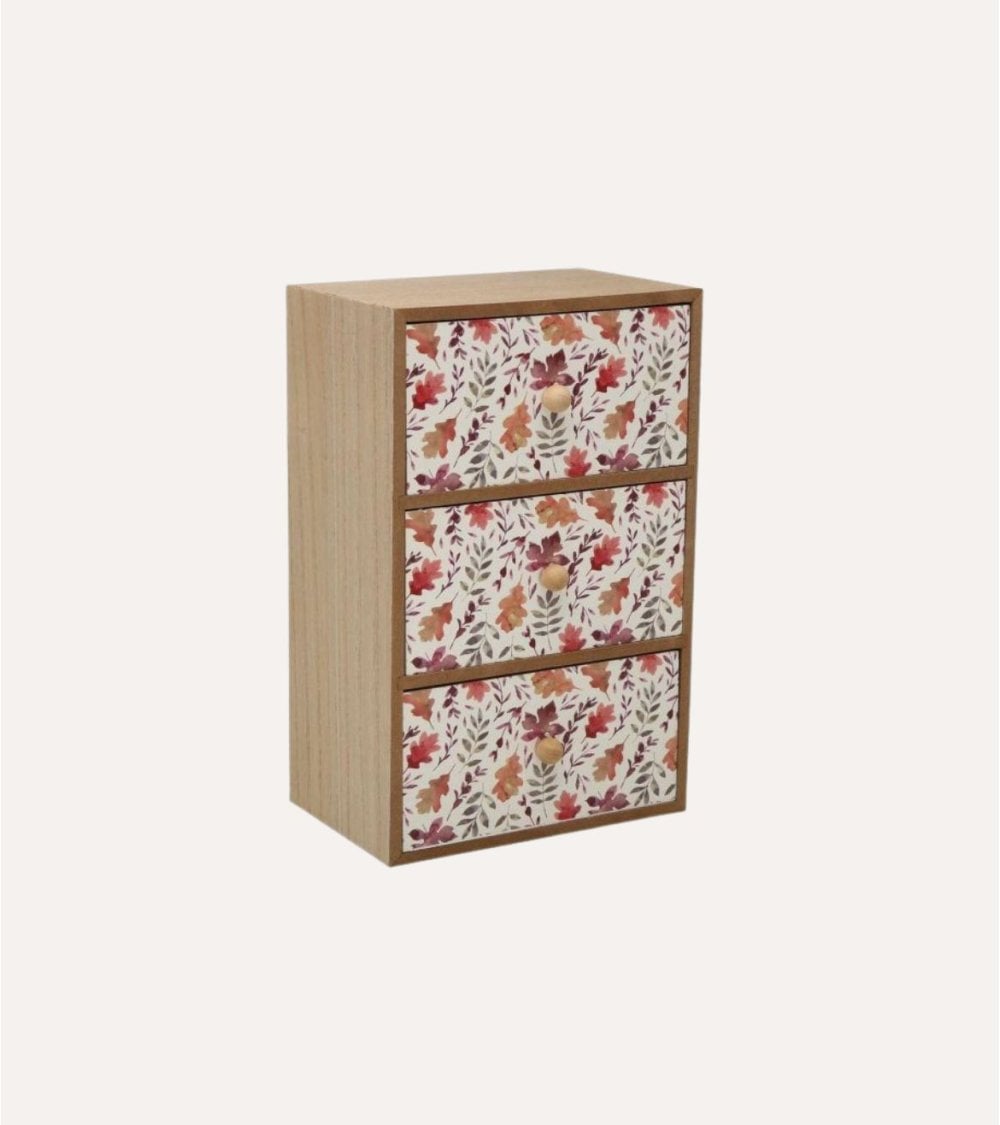 Joyero Aia con 3 Cajones de Madera