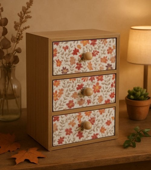 Joyero Aia con 3 Cajones de Madera