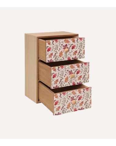 Joyero Aia con 3 Cajones de Madera