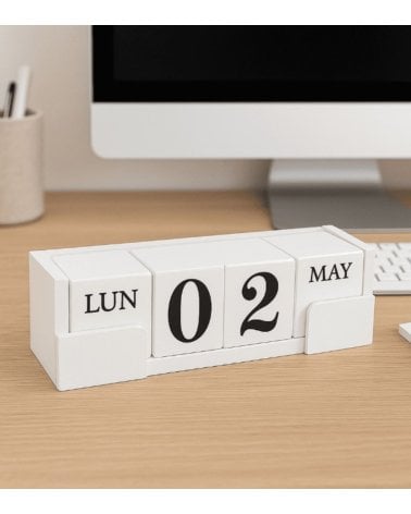 Calendario Decorativo Cubos de Madera