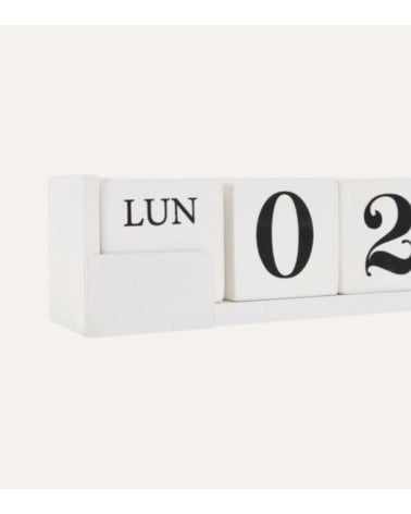 Calendario Decorativo Cubos de Madera