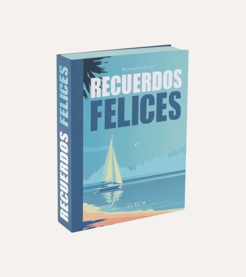Álbum de Fotos Recuerdos Felices con Anillas