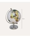 Globo Terráqueo Decorativo Life de Metal y Plástico