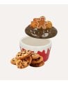 Tarro para Galletas de Cupcake Navideño de Cerámica
