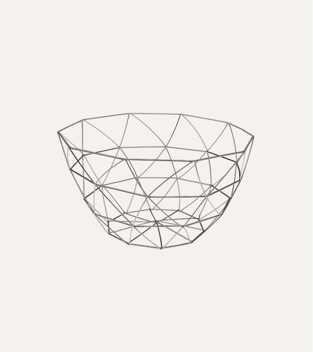 Frutero Chrome Redondo de Acero